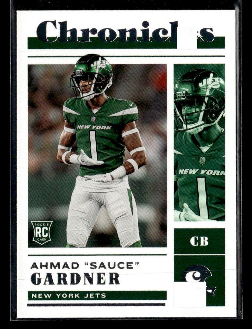 2022 Panini Chronicles #38 Ahmad "Sauce" Gardner Rookie Card New York Jets