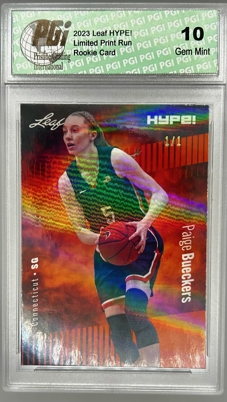 Bowman Paige Bueckers Die Cut Shimmer（2023 Bowman U Chrome Paige 