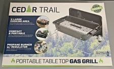 Cedar Trail Portable Tabletop Gas Grill NEW 1-Burner Propane BBQCamping Tailgate