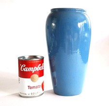 ANTIQUE SATURDAY EVENING GIRLS SEG BLUE POTTERY VASE *OVER 9