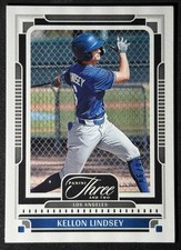 2025 Panini Three and Two /99 Kellon Lindsey, Kellon Lindsey #7 LA Dodgers