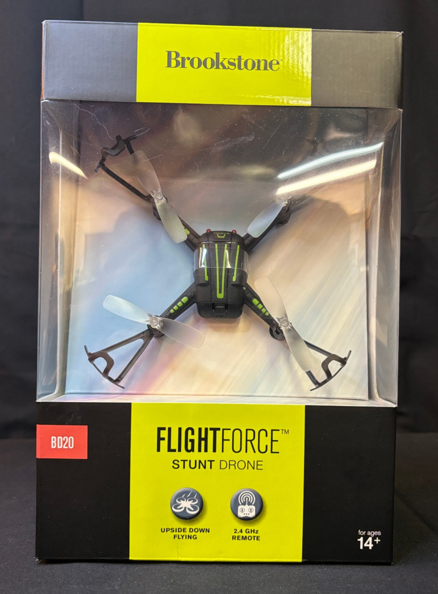 Brookstone Flight Force Stunt Drone BD20 ghz New in Box NIB