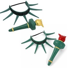 Statue of Liberty Costume Props Crowns Hairband And Torch For Halloween Party