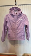 The North Face Storm Rain Jacket, Waterproof, Hooded, Lined, Girls SZ M 10