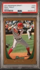 MIKE TROUT🐟 2011 Bowman Draft Gold #101  PSA 9 (RC) L.A ANGELS 🔥LOW POP 13