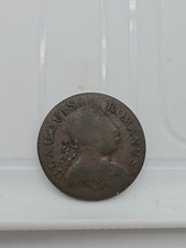 1775 EVASION HALFPENNY CLAUDUIS ROMANUS / PAX PLA CID AS STRUCK 