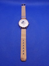 Disney Ladies Mickey Mouse Since 1928 Watch Accutime Rose Gold Tone Metal Band