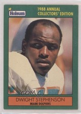 1988 Holsum Miami Dolphins Annual Collector's Edition Dwight Stephenson HOF qp4