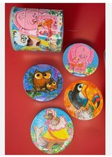 VTG Folgers Coffee Can Tin With 4 Wall Plaque...