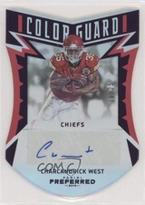 2016 Panini Preferred Color Guard Purple 9/25 Charcandrick West #237 Auto 0c2