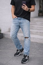 Levi’s 501 Jeans Hellblau Used/Destroyed Gr. 30