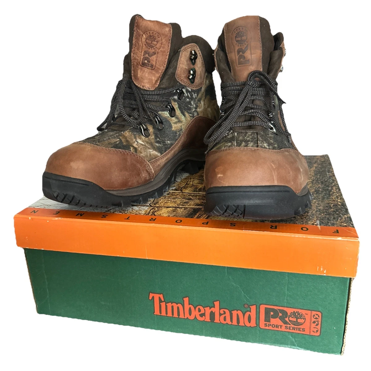 Timberland Men’s Boots size 9 US Brown Camo Soles 6662B / 3340 Timberland PRO Men main image 4