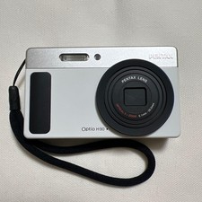 Pentax Optio H90 White 12MP Compact Digital Camera w/ Battery Charger SD Tested