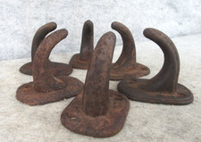 Set 6 Cast Iron Vintage Industrial Decorative Coat Hat Wall Hanging Hooks