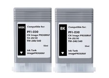 2PK PFI030 MBK  Black Ink Tank PFI-030 Fit Canon IPF TM-240 TM-340 TA-20