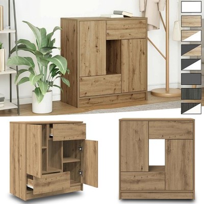 Sideboard mit 2 Schubladen & Türen Kommode Beistellschrank Flurschrank Anrichte