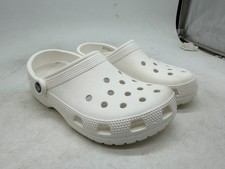 Crocs Classic Clog White Round Toe Slip On Slingback Sandals - Mens 5 Womens 7