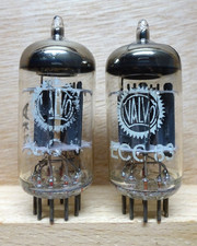 Pair: VALVO ECC83 | PHILIPS made | SEHR GUT ✅ ribbed plates Tubes Tube