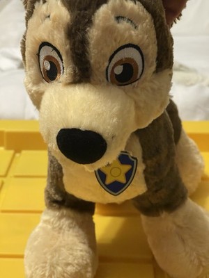Paw Patrol Build A Bear CHASE Dog B.A.B With Dog Tag And Collar 12 in