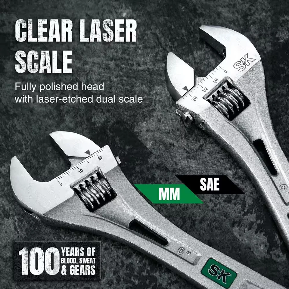 SK01215 6 In. Adjustable Wrench (1 Piece) - Image 2 of 4