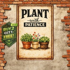 Funny Garden Tin Metal Signs Outside Aluminum Gardening Decor