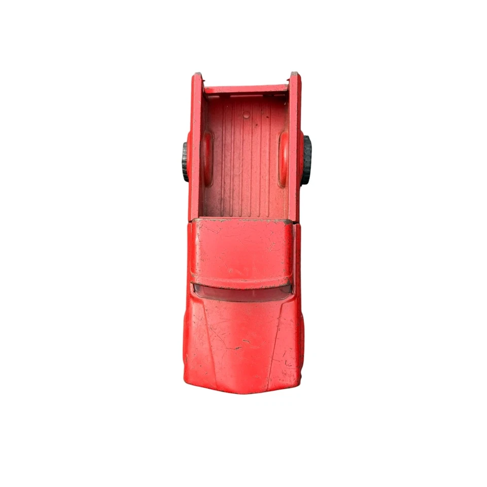 Camioneta pickup Jeep Tonka roja vintage años 60 acero prensado hecha en EE. UU. Foto 2 de 4