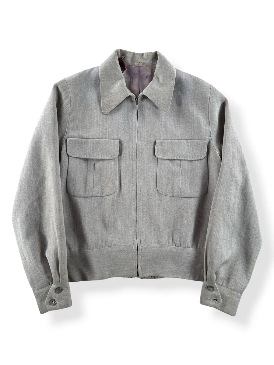 Rockabilly Gabardine 1950s Vintage Outerwear Coats & Jackets for