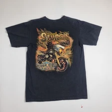 Black Hot Leathers Mens Medium T-shirt 