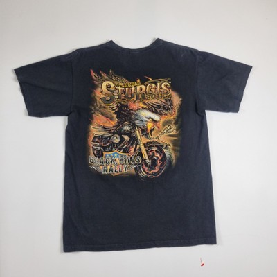 Schwarzes Sturgis Hot Leathers Motorrad Biker Herren Medium T-Shirt