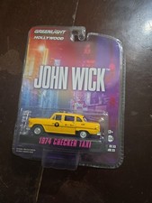 Greenlight GREEN Machine 1974 CHECKER TAXI Yellow '74 Hollywood JOHN WICK