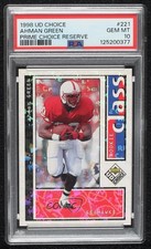 1998 UD Choice Rookie Class Prime Reserve 66/100 Ahman Green PSA 10 GEM MT p9m