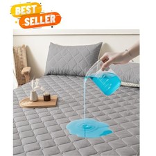 Waterproof Full Size Mattress Topper, 18" Deep Pocket Size Mattress Protector...