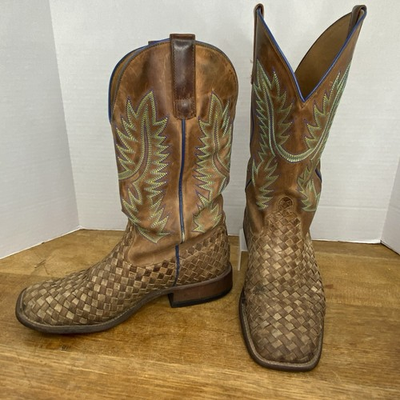 #ad Horse Power HP1758 Unbeweavable Woven Square Toe Boots 10EE Hole Left Sole $69.99