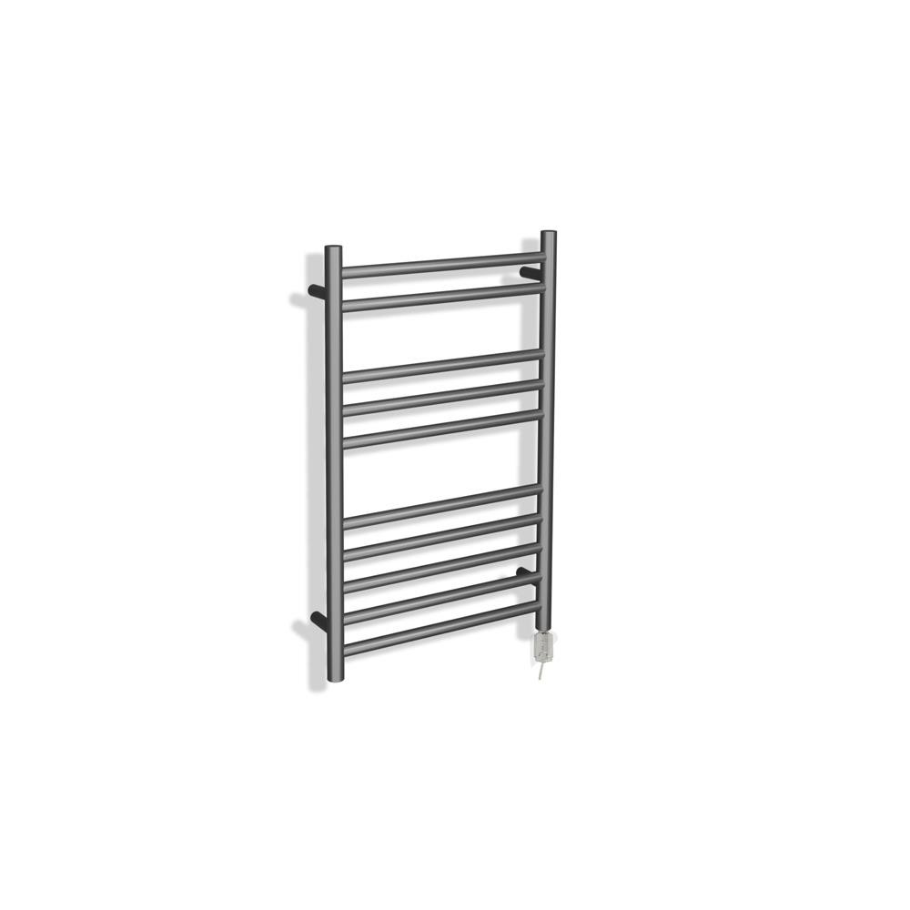 Electric Towel Rail Brushed Stainless Steel Thermostatic 150W 500mm x 800mm