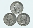 TOUGH 1943 1943 1940 Washington Quarter 90% Silver Lot *744
