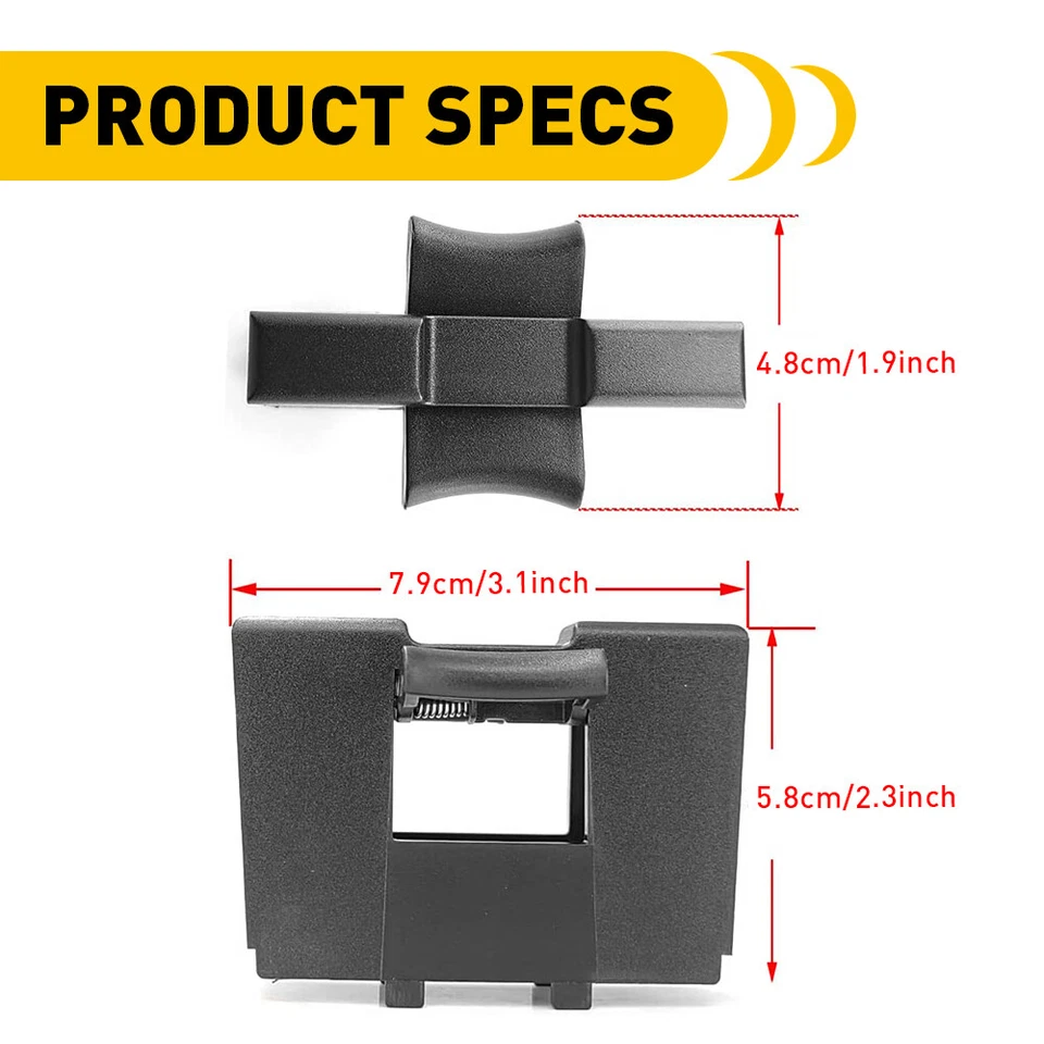 Para Subaru Forester 2014-2018 Consola central Portavasos Inserto Divisor Negro Foto 2 de 4