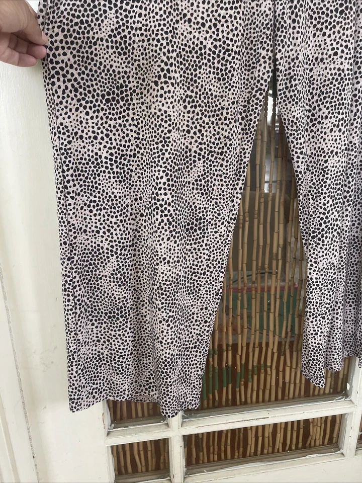 Alfani Leopard Pajama Bottoms with tan trim size L - Image 3 of 3