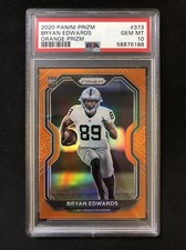 2020 Panini Prizm - Bryan Edwards - Rookie Orange Prizm /249 PSA 10 Gem Mint