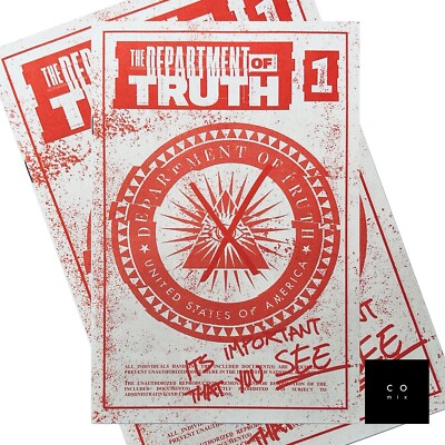 Department of Truth #1 Simmonds Tiny Onion C2E2 Exclusive RED Bootleg Ltd to 500