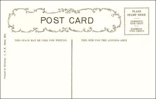 Vintage Postcard REPRODUCTION Halloween Skeleton L&E Series 1907 ...