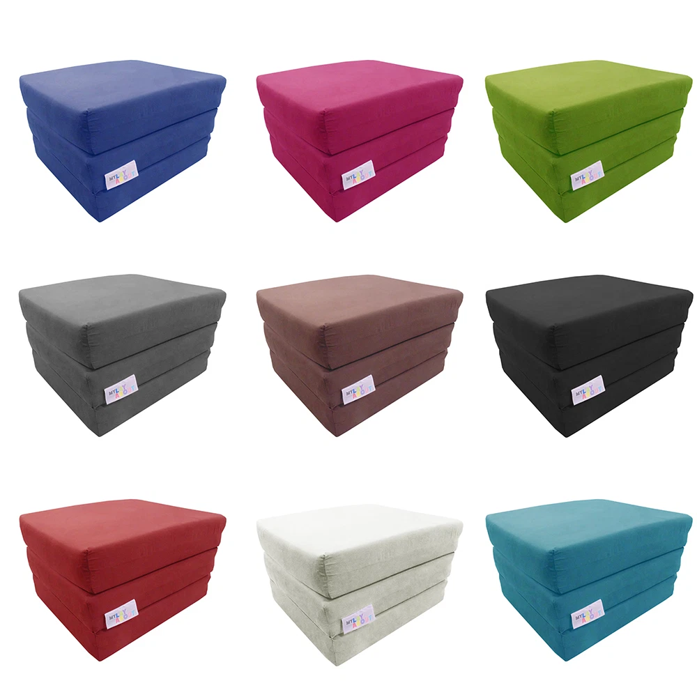 MyLayabout Adult Z Bed MEMORY FOAM Fold out bed Chair Mattress Pouffe Single