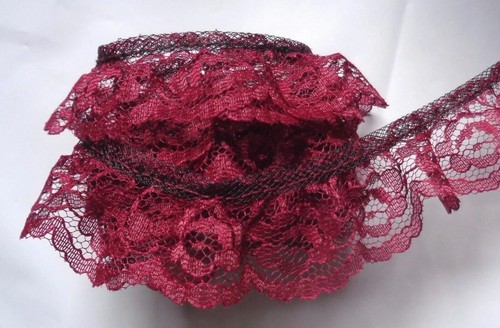 Ruffled Lace, 1+1/4 inch wide select color price per yard - Picture 18 of 19