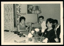 Schallplatten Plattenspieler Röhrenradio - 1960er - Party Feier - Foto 10x7cm