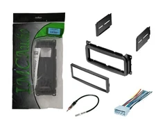 Dash Kit + Harness Antenna Mount Stereo Install Trim Single Din Aftermarket 