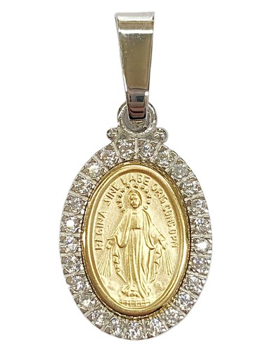 18K White/Yellow Gold Our Lady 