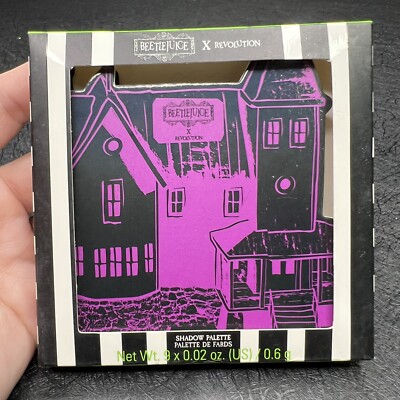 Beetlejuice X Revolution BEETLE HOUSE 9 Pan Eye Shadow Palette Full Sz NIB