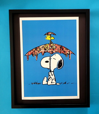 Death NYC Large Framed 16x20in Pop Art Certified SNOOPY AND