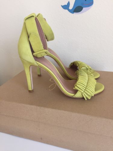 lime green high heel shoes