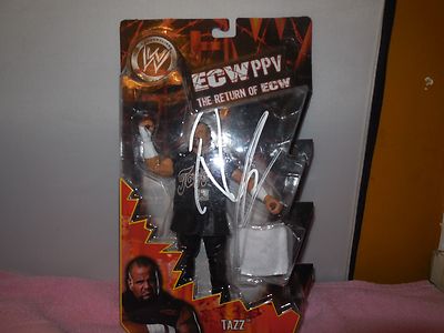 1  ecw signed tazz figure last one