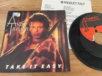 7'' Pop Andy Taylor - Take It Easy (2 Song) ATLANTIC Mispress / Presskit 'StoC